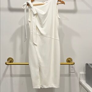 Calvin Klein One Shoulder White Dress